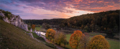 Landschaftsfotografie eines Sonnenuntergangs im Eselsburger Tal in Heidenheim